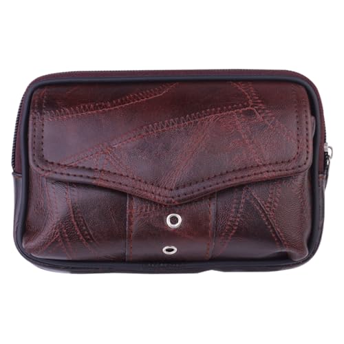 HOMOBABE Gürteltasche für Handy Mittelgroße Ledertasche mit Reißverschluss Praktische Aufbewahrung für Reisen Kompatibel Smartphones HOMOBABE Gürteltasche für Handy Mittelgroße Ledertasche mit Reißverschluss Praktische Aufbewahrung für Reisen Kompatibel Smartphones von HOMOBABE