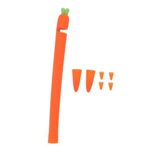 HOMOBABE Karottenförmige Silikon Hülle für Stylus Touch Stift Abdeckung Schutz für Pencil Orangefarbene Silikonhülle mit Leicht Tragbar Schützt HOMOBABE Karottenförmige Silikon Hülle für Stylus Touch Stift Abdeckung Schutz für Pencil Orangefarbene Silikonhülle mit Leicht Tragbar Schützt von HOMOBABE