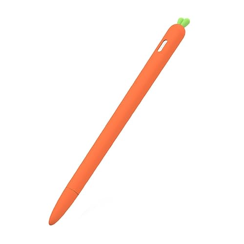 HOMOBABE Karottenförmige Silikonhülle für Stylus Schutzhülle für Pencil Orange rutschfest Leicht Tragbar Schutz vor Stößen Kratzern Passend für Tablets von HOMOBABE