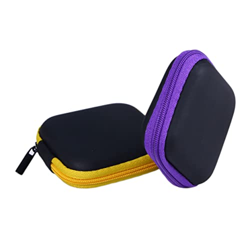 HOMOBABE Mini Kopfhörer Aufbewahrungsbox Eva Hülle mit Weichem Innenfutter für Ohrhörer USB Kabel Kleine Accessoires Reisen von HOMOBABE