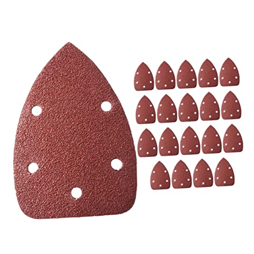 HOMOCONO 20 Stück Dreieckige Schleifpapierblätter Schleifscheiben Schleifpapierscheibe Polierpapierscheibe Schleifpapier Schleifpapier Für Schleifmaschine Schleifpapier Für Metall von HOMOCONO