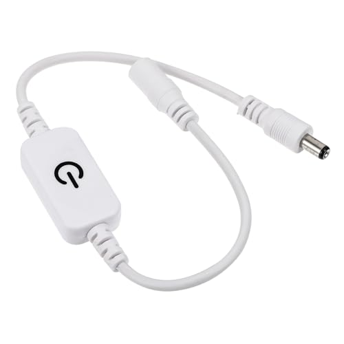 HOMOCONO LED Licht Mit Touch Dimmer 12V LED Controller Berührungsempfindlicher Dimmer Für LED Streifen Weißer Touch Schalter 50W Leistung Sensor Induktion Dimmbar HOMOCONO LED Licht Mit Touch Dimmer 12V LED Controller Berührungsempfindlicher Dimmer Für LED Streifen Weißer Touch Schalter 50W Leistung Sensor Induktion Dimmbar von HOMOCONO