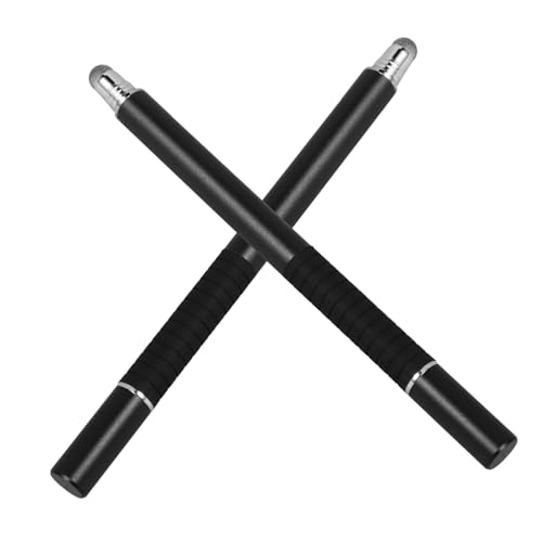 HOMOCONO Eingabestift Mit Doppeltem Verwendungszweck Für Kapazitive Touchscreens Feine Spitze Schwarz Zum Tippen Und Zeichnen von HOMOCONO