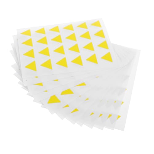 HOMSFOU 1 Dreiecksetikett Farbe Entfernbares Vinyl Belohnungsaufkleber in Dreiecksform Dreieck-aufkleber-etiketten Klebebrikotaufkleber Kupferplattenaufkleber Yellow HOMSFOU 1 Dreiecksetikett Farbe Entfernbares Vinyl Belohnungsaufkleber in Dreiecksform Dreieck-aufkleber-etiketten Klebebrikotaufkleber Kupferplattenaufkleber Yellow von HOMSFOU