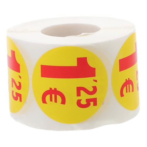 HOMSFOU 1 Rolle Preisschild Aufkleber klein Etikett Papier klebrig leere Aufkleber Vinyl Supermarktversorgung Aufkleber mit Sonderangebotspreisen bunte Preisschilder HOMSFOU 1 Rolle Preisschild Aufkleber klein Etikett Papier klebrig leere Aufkleber Vinyl Supermarktversorgung Aufkleber mit Sonderangebotspreisen bunte Preisschilder von HOMSFOU
