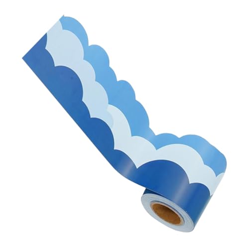 HOMSFOU 1 Rolle Wolkenrandaufkleber Pinnwand Dekorationen Pinnwand- Pastell Klassenzimmer Gerollter Wolken-Randaufkleber Wandtattoos Bordüre Aufkleber aus beschichtetem Papier Blau HOMSFOU 1 Rolle Wolkenrandaufkleber Pinnwand Dekorationen Pinnwand- Pastell Klassenzimmer Gerollter Wolken-Randaufkleber Wandtattoos Bordüre Aufkleber aus beschichtetem Papier Blau von HOMSFOU