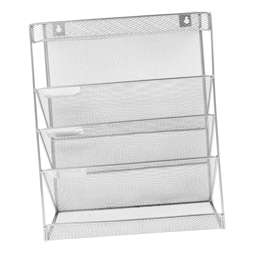 HOMSFOU 1 Satz Aufbewahrungsbox für Aktenregale bürobedarf ordner Wandorganizer fürs Büro Wanddateiorganisator Wandorganisator hängende Wandmappe Kühlschrankregal Wandhalter Eisen Silber HOMSFOU 1 Satz Aufbewahrungsbox für Aktenregale bürobedarf ordner Wandorganizer fürs Büro Wanddateiorganisator Wandorganisator hängende Wandmappe Kühlschrankregal Wandhalter Eisen Silber von HOMSFOU