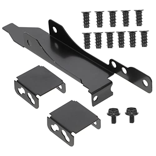 HOMSFOU 1 Satz Computer-Lüfterhalterung PCI-Lüfter PCI-Slot-Blende Zahnspange Dual-Lüfter-Montage-Rack Lüfterhalter für Computer der Gastgeber Montieren Computergestell Eisen von HOMSFOU