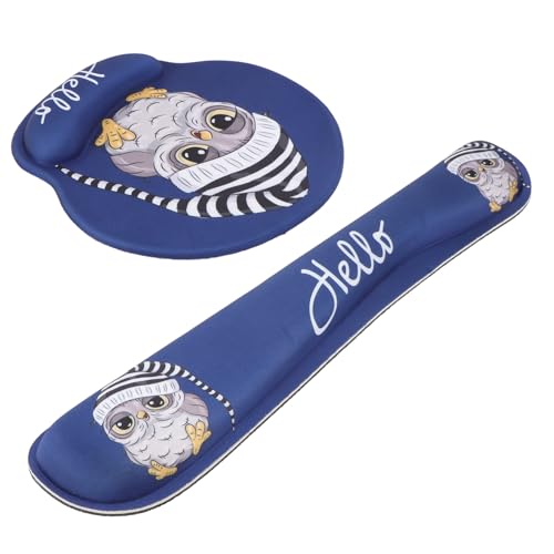 HOMSFOU 1 Satz Ergonomisches Mauspad mit Handballenauflage aus Memory Bequeme Handgelenkstütze für Büro und Gaming Rutschfeste Unterseite für Stabilen Halt Kreatives Design mit Eulenmotiv HOMSFOU 1 Satz Ergonomisches Mauspad mit Handballenauflage aus Memory Bequeme Handgelenkstütze für Büro und Gaming Rutschfeste Unterseite für Stabilen Halt Kreatives Design mit Eulenmotiv von HOMSFOU