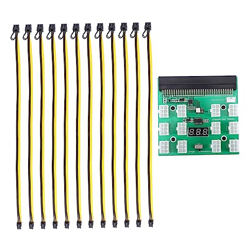 HOMSFOU 1 Satz Konvertierungsplatine 6-pin Auf 8-pin Kabel Adapter Grafik Stromkabel Stromversorgung Gpu-Mining-versorgung Gpu-powerboard 6polig Reinkupfer Verzinnt Server Zubehör von HOMSFOU