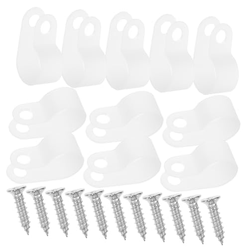 HOMSFOU 1 Satz Lichtschlauch-Clip Kabelmanagement Kabelclip Drahthalterung Kabelklemme Kabelverwaltung Regalklammern aus Draht Drahtklammern Drahtwandklammern Kabelhaken Nylon Weiß HOMSFOU 1 Satz Lichtschlauch-Clip Kabelmanagement Kabelclip Drahthalterung Kabelklemme Kabelverwaltung Regalklammern aus Draht Drahtklammern Drahtwandklammern Kabelhaken Nylon Weiß von HOMSFOU