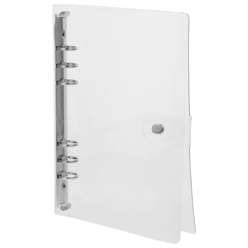 HOMSFOU 1 Satz Ordner Bindung klarer Bindemittel Schlüssel Planermappe Schale Loseblatt-Notizbuchhülle Binder-Notizbuch-Cover Sammelbuchbinder Binder Notizbuchhülle PVC von HOMSFOU