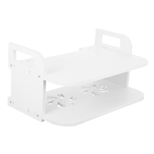 HOMSFOU 1 Satz Projektorhalterung Router-Lagerregal Projektorgestell Router-Halterung Wandhalterung Projektoraufhänger Projektor-Wandhalterung Router-Rack Plastik Weiß HOMSFOU 1 Satz Projektorhalterung Router-Lagerregal Projektorgestell Router-Halterung Wandhalterung Projektoraufhänger Projektor-Wandhalterung Router-Rack Plastik Weiß von HOMSFOU