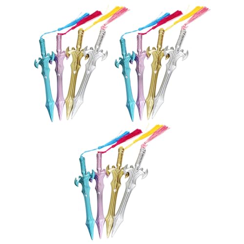 HOMSFOU 1 Satz Schwertstift Zeichnung Schreiben Geformt Gelstifte Gel Schreibstifte Schuler Bürozubehör Ballpoint Pen Stift Gel -tintenstifte Schwerter Stift Plastik 12 Stück von HOMSFOU