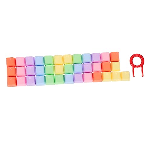 HOMSFOU 1 Satz Tastenkappe Tastatur- Pudding Keycaps Keyset Ornament-Sets farbige Tastatur Computertastaturen Tastaturschutz Bunte Tastaturkappen Haushalt Klaviatur pbt Suite von HOMSFOU