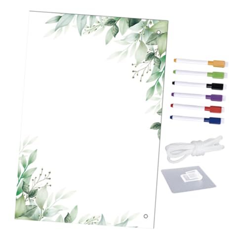 HOMSFOU 1 Satz Wiederbeschreibbares Nachrichtenbrett Kleine Trocken Abwischbare Tafel Kleines, Trocken Abwischbares Whiteboard -whiteboard Wandtafel Transparent Acryl von HOMSFOU