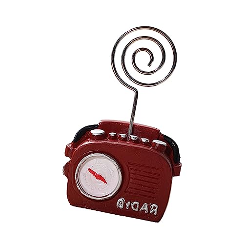 HOMSFOU 1 Stück Telefon -radioclip Altes Telefon Kartenhalter Für Schreibtisch Vintage-radio Fotoclips Nachrichtenhalter Retro-karten-clip Halter in Form Eines Telefonradios Rot Harz HOMSFOU 1 Stück Telefon -radioclip Altes Telefon Kartenhalter Für Schreibtisch Vintage-radio Fotoclips Nachrichtenhalter Retro-karten-clip Halter in Form Eines Telefonradios Rot Harz von HOMSFOU