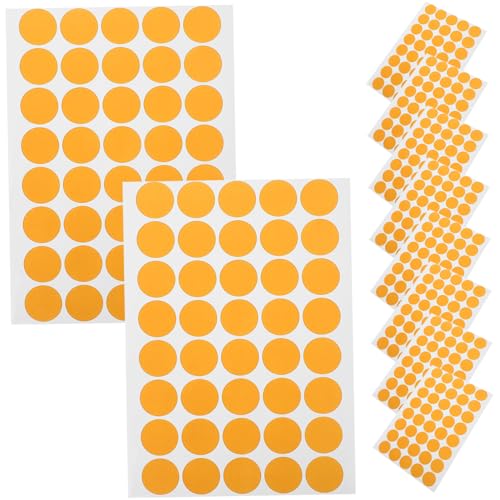 HOMSFOU 10 Blatt Farbige Tag -Aufkleber Etiketten runden Farbenfrohe Aufkleber farbiger Klebepunkt farbige aufkleber selber machen klebriger Punkt farbig Farbdot -Aufkleber Papier Orange HOMSFOU 10 Blatt Farbige Tag -Aufkleber Etiketten runden Farbenfrohe Aufkleber farbiger Klebepunkt farbige aufkleber selber machen klebriger Punkt farbig Farbdot -Aufkleber Papier Orange von HOMSFOU