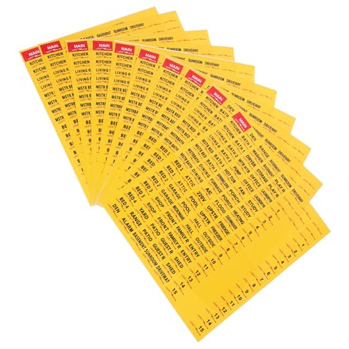 HOMSFOU 10 Blatt Leistungsschalter -tags Aufkleber Für Leistungsschalter Etiketten Breaker Leistungsschalterfeld Weiß Abdeckung Streifen Aufkleber Für Schalttafeln Papier HOMSFOU 10 Blatt Leistungsschalter -tags Aufkleber Für Leistungsschalter Etiketten Breaker Leistungsschalterfeld Weiß Abdeckung Streifen Aufkleber Für Schalttafeln Papier von HOMSFOU