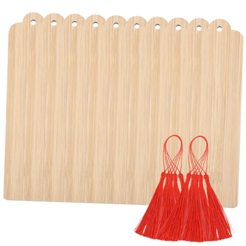 HOMSFOU 10 Sets Blanko Lesezeichen Aus Holz Blanko Lesezeichen Blanko Etiketten Hänge Lesezeichen Gravur Doodle Hängeetiketten Rechteckige Lesezeichen DIY Lesezeichen Seite HOMSFOU 10 Sets Blanko Lesezeichen Aus Holz Blanko Lesezeichen Blanko Etiketten Hänge Lesezeichen Gravur Doodle Hängeetiketten Rechteckige Lesezeichen DIY Lesezeichen Seite von HOMSFOU