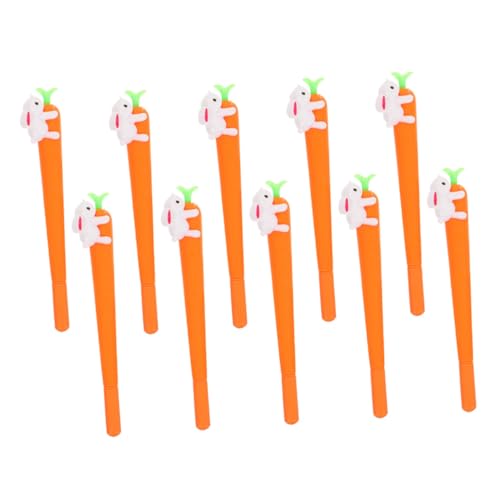 HOMSFOU 10 Stück Cartoon-Stift Gel Erwachsene Ästhetisches Briefpapier lustig süßer Stift Cartoon-Zubehör Kawaii-Stifte Stift mit Hasenmuster Entzückende Kaninchen-Karottenstifte HOMSFOU 10 Stück Cartoon-Stift Gel Erwachsene Ästhetisches Briefpapier lustig süßer Stift Cartoon-Zubehör Kawaii-Stifte Stift mit Hasenmuster Entzückende Kaninchen-Karottenstifte von HOMSFOU