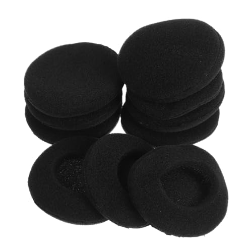 HOMSFOU 10 Stück Kopfhörerzubehör Ohrhörer Headset Pads Runde Ohrpolster Kopfhörer Ersatzteile Ohrhörerkappe Ohrhörerabdeckungen Ohrpolster Kopfhörer Schutzabdeckung Schwamm von HOMSFOU