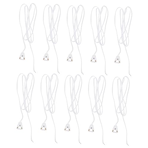 HOMSFOU 10 Stück T8 LED Lichtschlauch Anschlusskabel, Weiß, Kupfer, LED-Kabel, 248430031, E20044R18UM1T5GLYH HOMSFOU 10 Stück T8 LED Lichtschlauch Anschlusskabel, Weiß, Kupfer, LED-Kabel, 248430031, E20044R18UM1T5GLYH von HOMSFOU