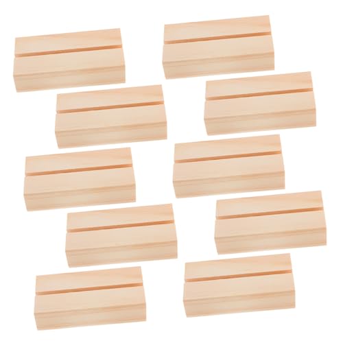 HOMSFOU 10 Stück Postkartenhalter Fotohalter für den Schreibtisch Fotokardhalter Notizkartenhalter Spielkartenhalter Kartenhalter für den Tisch Spielkartenfach Holz Beige HOMSFOU 10 Stück Postkartenhalter Fotohalter für den Schreibtisch Fotokardhalter Notizkartenhalter Spielkartenhalter Kartenhalter für den Tisch Spielkartenfach Holz Beige von HOMSFOU
