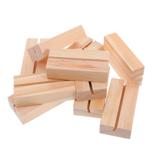 HOMSFOU 10 Stück Postkartenhalter Kartenhalter für Schreibtisch Desktop-Fotohalter Hochzeitstischdekor Fotokartenhalter Fotohalter für Namenskarten Holz Beige HOMSFOU 10 Stück Postkartenhalter Kartenhalter für Schreibtisch Desktop-Fotohalter Hochzeitstischdekor Fotokartenhalter Fotohalter für Namenskarten Holz Beige von HOMSFOU