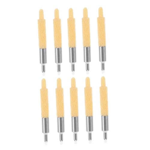 HOMSFOU 10 Stück Stiftspitze malen ersatzteil farbwechsel Marker-Stift Marker Stift Zubehör Ersatzspitze für Lackmarker Kreidemalstift mit austauschbaren Spitzen Maker-Tipps Nylon Yellow von HOMSFOU