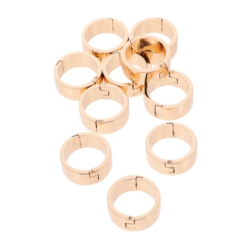 HOMSFOU 10 Stück Tischkalender-bindungskreis Kleine Heftklammern Ringe Für Ordner Buchring Binderringe Klein Kreisclips Metallbinderringe Ringklemme Ringbuchklammern Zinklegierung von HOMSFOU