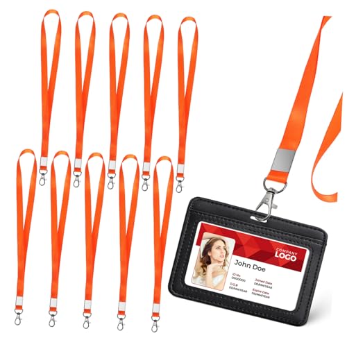 HOMSFOU 10 Stück Umhängeband Farbig Dünn Weiß Für Bunte Schlüsselanhänger Seil Lehrer Blau Hals Personalgurt Büro Schlicht Name Rosa Polyester Orange HOMSFOU 10 Stück Umhängeband Farbig Dünn Weiß Für Bunte Schlüsselanhänger Seil Lehrer Blau Hals Personalgurt Büro Schlicht Name Rosa Polyester Orange von HOMSFOU
