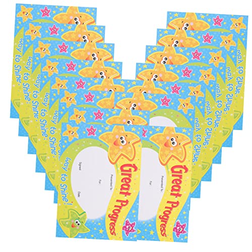 HOMSFOU 100 Blatt Motivationsbelohnung Urkunde Zum Studentenpreis Glückwunsch Erste Haarschnittzertifikat Vorschuldiplomzeugnisse Karikatur Klassenzimmer Papier Blue HOMSFOU 100 Blatt Motivationsbelohnung Urkunde Zum Studentenpreis Glückwunsch Erste Haarschnittzertifikat Vorschuldiplomzeugnisse Karikatur Klassenzimmer Papier Blue von HOMSFOU
