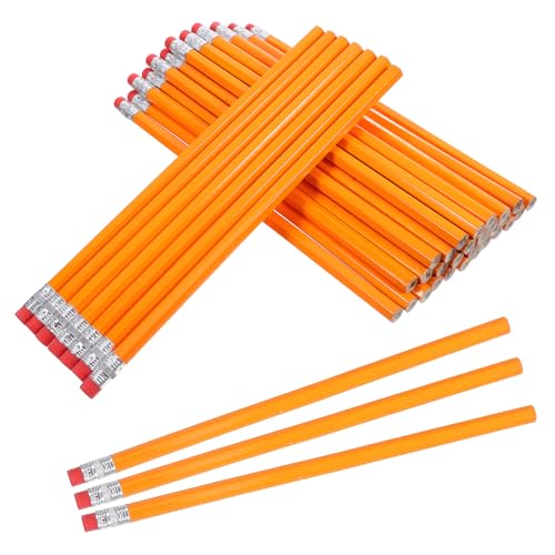 HOMSFOU 100 Stück Bleistift mit Radiergummi dünn Grad Bleistift skizzieren Bleistifte mit Gummi Fass Bleistifte mit Radiergummis Klassenzimmer müssen haben Holz Orange HOMSFOU 100 Stück Bleistift mit Radiergummi dünn Grad Bleistift skizzieren Bleistifte mit Gummi Fass Bleistifte mit Radiergummis Klassenzimmer müssen haben Holz Orange von HOMSFOU