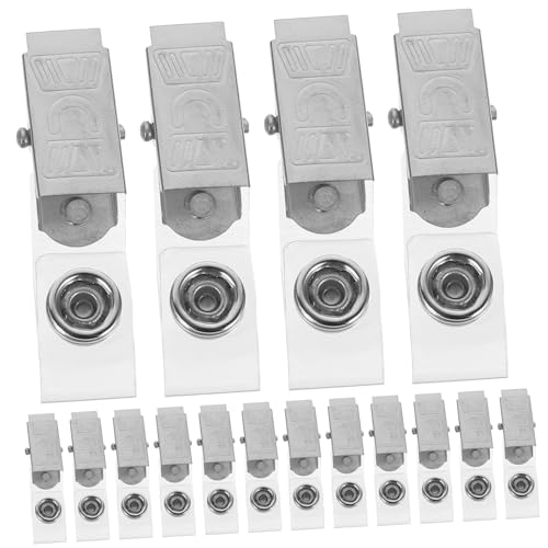 HOMSFOU 100 Stück D Abzeichenhalter Clips Multi Für Ausweishalter Nacken Inhaber Tragbarer Abzeichenclip Abnehmbar Schlüssel Plakettenclips Aus Kunststoff Abzeichen-clips Pvc Silber HOMSFOU 100 Stück D Abzeichenhalter Clips Multi Für Ausweishalter Nacken Inhaber Tragbarer Abzeichenclip Abnehmbar Schlüssel Plakettenclips Aus Kunststoff Abzeichen-clips Pvc Silber von HOMSFOU