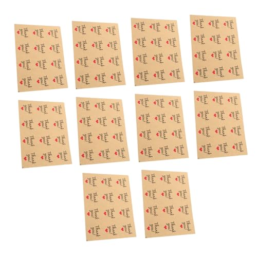 HOMSFOU 10Blätter Selbstklebende Dichtungsaufkleber Aufkleber für Geschenkverpackungen DIY Blumenverpackung Hochzeitseinladungen Hochwertige Back Dichtungsaufkleber von HOMSFOU