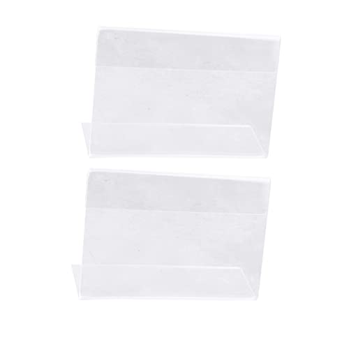 HOMSFOU 10Stücke Acryl Tischkartenhalter Form Transparent Für Dokumente Für Büro Konferenzen Restaurants Und Preisausstellungen von HOMSFOU