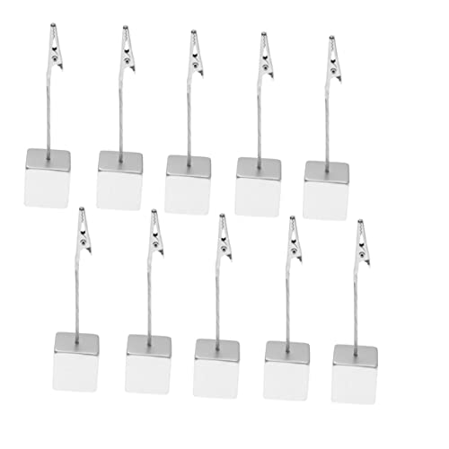 HOMSFOU 10Stücke Würfelförmige Resin Halter Transparente Memo Klammern für Hochzeiten Partys und DIY für Kreative Anlässe Silberne Tischkartenhalter HOMSFOU 10Stücke Würfelförmige Resin Halter Transparente Memo Klammern für Hochzeiten Partys und DIY für Kreative Anlässe Silberne Tischkartenhalter von HOMSFOU