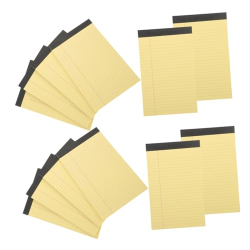 HOMSFOU 12 Notizbuch Ausgekleideter Notizblock Legal Regiert Büro Schreiben Jr Pads Geschäft Notizbilder Klein Gefüttert Notizblöcke Masse Mini-notizblöcke Notizpolster Yellow Papier HOMSFOU 12 Notizbuch Ausgekleideter Notizblock Legal Regiert Büro Schreiben Jr Pads Geschäft Notizbilder Klein Gefüttert Notizblöcke Masse Mini-notizblöcke Notizpolster Yellow Papier von HOMSFOU