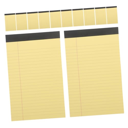 HOMSFOU 12 Notizbuch Ausgekleideter Notizblock Schule Geschäft Legal Büro Pads Gefüttert Jr Regiert Notizbilder Notizpolster Notizblock Für Arbeit Gelb Papier HOMSFOU 12 Notizbuch Ausgekleideter Notizblock Schule Geschäft Legal Büro Pads Gefüttert Jr Regiert Notizbilder Notizpolster Notizblock Für Arbeit Gelb Papier von HOMSFOU