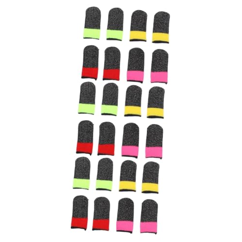 HOMSFOU 12 Paar Beschützer Fingerhülsen Zubehör Ultradünn Rutschfest Eat Chicken Praktische Gaming-Hülle Daumenhülle Handy-Schutzhülle HOMSFOU 12 Paar Beschützer Fingerhülsen Zubehör Ultradünn Rutschfest Eat Chicken Praktische Gaming-Hülle Daumenhülle Handy-Schutzhülle von HOMSFOU