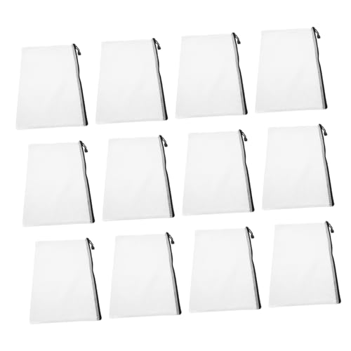 HOMSFOU 12 Stück Aktenhalter Organizer für Ordner Taschenorganisator Dateiordner-Organizer tragbar Dokumentorganisator Ordner Aufbewahrungstasche Briefpapierbeutel PVC Weiß von HOMSFOU