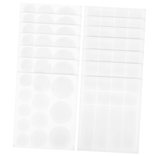 HOMSFOU 14 Blatt Punktpaste Punkte große Aufkleber beidseitig klebriger Punkt Tack Doppelseitige Aufkleber doppelseitiges Klebeband zum Basteln Kleberaufkleber Posterwandkleber Acryl Weiß von HOMSFOU