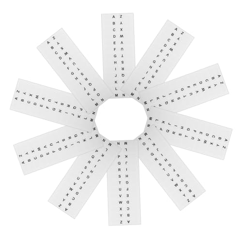 HOMSFOU 14 Blatt klebrige Buchregisterkarten Alphabet-Teiler Etiketten selbstklebende Seitenreiter kleine Buchregisterkarten Klebestreifen Laschen für Ordner Papier Weiß von HOMSFOU