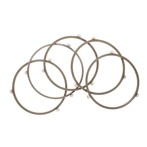 HOMSFOU 15 Stk Ständer für Mikrowellenherde Drehring aus Glasplatte drehbarer Ständer Bratpfanne Rollen Halterung für Mikrowellenplatten Drehbarer Stützring für Mikrowellentablett Ofen HOMSFOU 15 Stk Ständer für Mikrowellenherde Drehring aus Glasplatte drehbarer Ständer Bratpfanne Rollen Halterung für Mikrowellenplatten Drehbarer Stützring für Mikrowellentablett Ofen von HOMSFOU