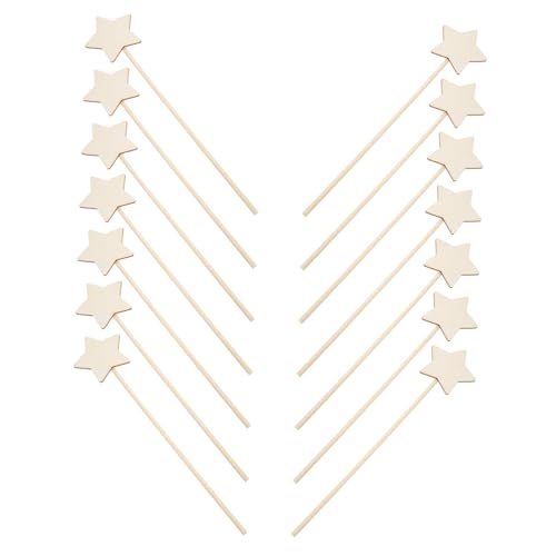 HOMSFOU 15 Stück Zauberstab Feenstäbe, Masse Erste Mach Dein Prinzessin Feenstäbe Für Party Hochzeit Feenstäbe Selber Machen Feenstab Diy Zauberstäbe Feen-bastelset Hölzern HOMSFOU 15 Stück Zauberstab Feenstäbe, Masse Erste Mach Dein Prinzessin Feenstäbe Für Party Hochzeit Feenstäbe Selber Machen Feenstab Diy Zauberstäbe Feen-bastelset Hölzern von HOMSFOU
