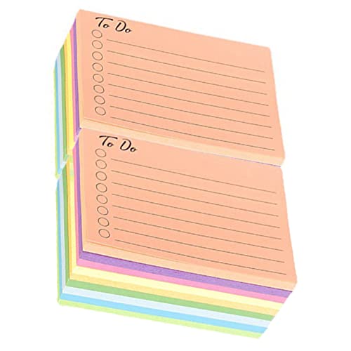 HOMSFOU 18 Stück Haftnotizen büromaterial bürozubehör Klebezettel für Notizen statiko bürogadges klebrig Gelb aufkleber tragbare Notizblöcke Mehrzweck-Klebestreifen fluoreszierendes Papier von HOMSFOU