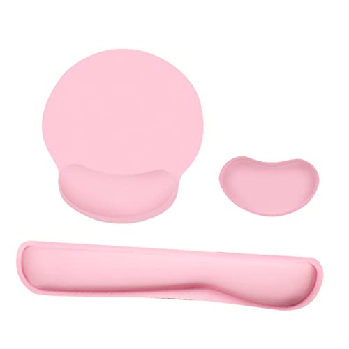 HOMSFOU 1Satz Ergonomisches Mauspad mit Handgelenkauflage Computer Pad mit Rutschfester Unterseite für Büro Studium und Gaming Komfortabel für Lange von HOMSFOU