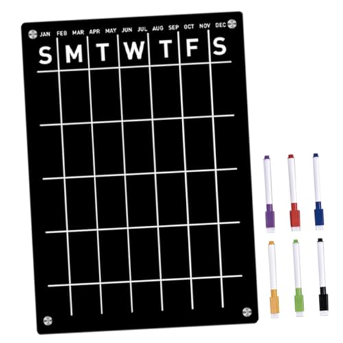 HOMSFOU 1Satz Magnetische Wochenplanertafel Wiederverwendbar Abwischbar Planer Für Kühlschrank Für Büro Und Klassenzimmer Marker von HOMSFOU