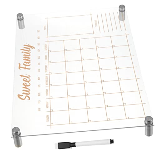 HOMSFOU 1Satz Wochenplaner Notiztafel Für Schule Wiederbeschreibbares Memo Board Mit Werbenadeln Und Whiteboard Stift Transparentes Vielseitiges Planungsboard von HOMSFOU